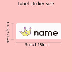 Custom Name Cartoon Stickers Personalized Waterproof Labels