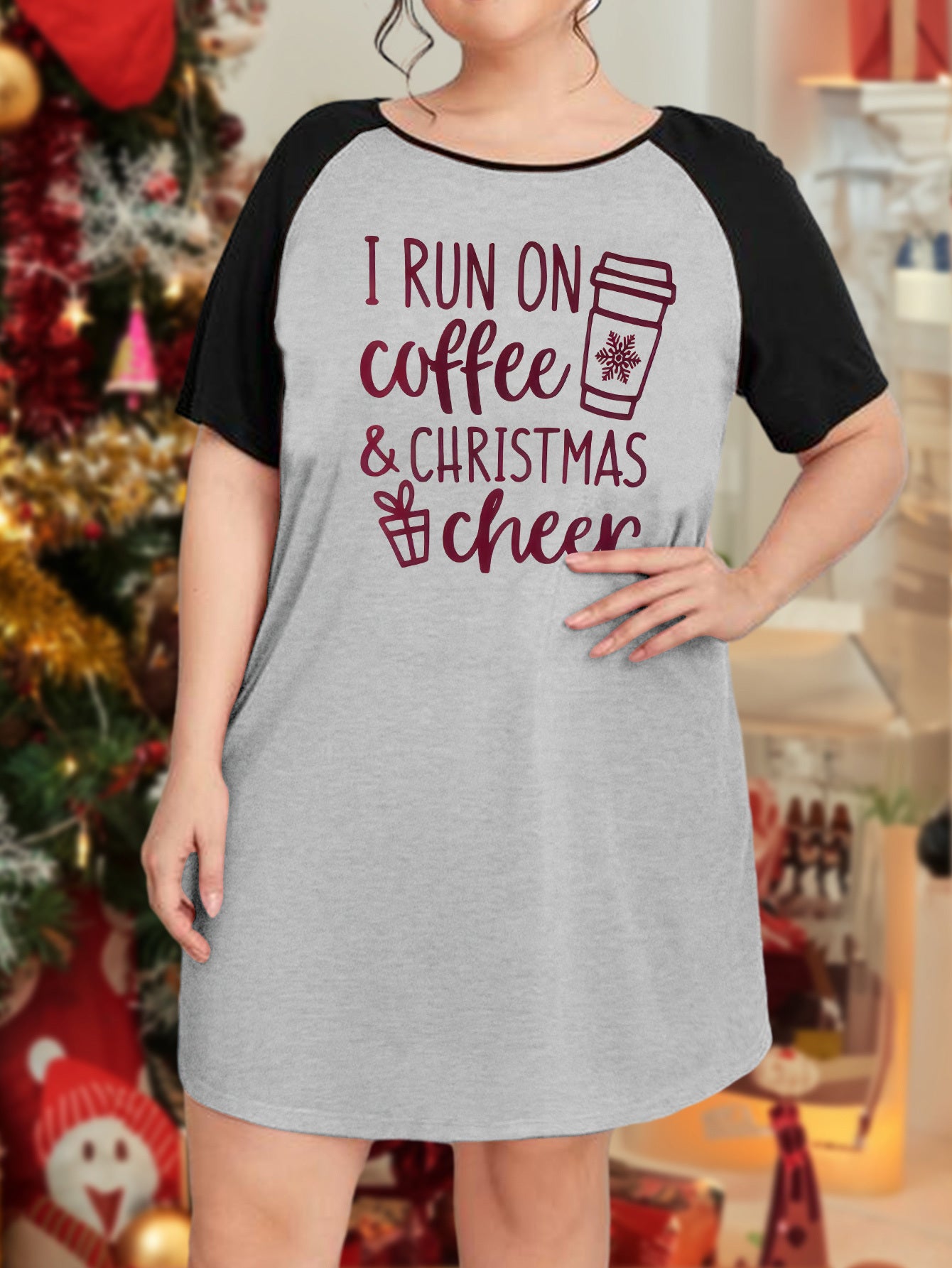  Christmas Nightdress Women's Tee Sleep Dress