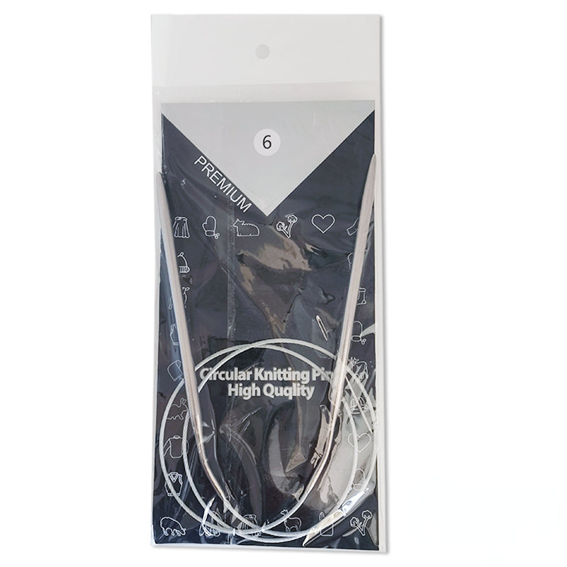 11pcs Stainless Circular Knitting Needles Crochet Weaving Pins Needlework Tools