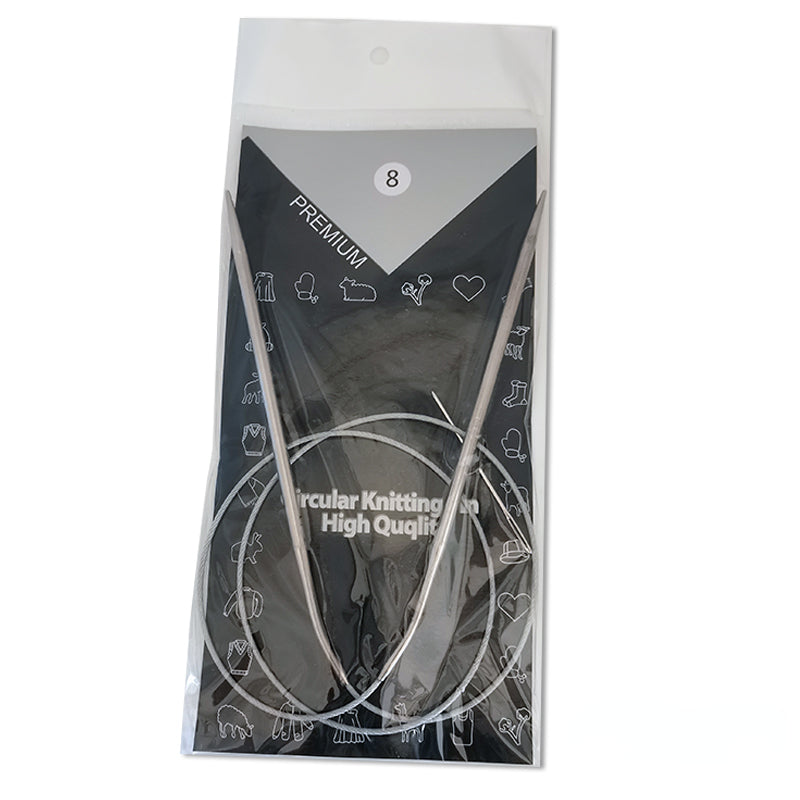 11pcs Stainless Circular Knitting Needles Crochet Weaving Pins Needlework Tools