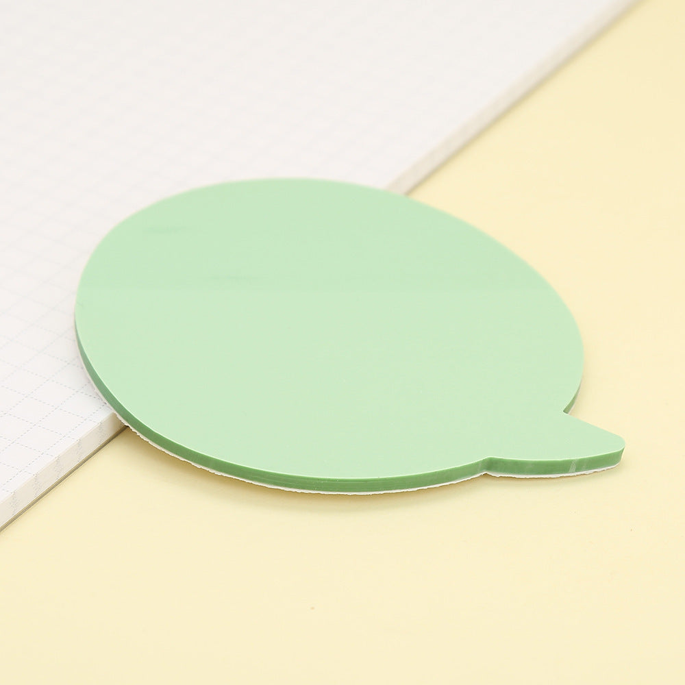 50 Pages Cartoon Sticky Notes, Various Shapes Colored PET Message In