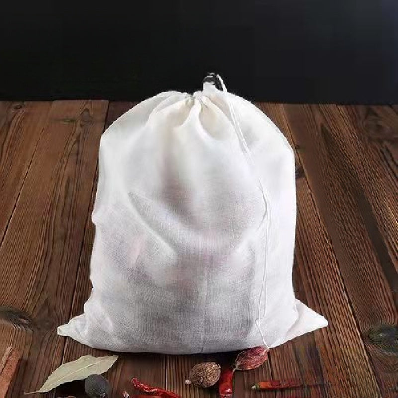 3pcs Cotton Soup Bags Reusable Drawstring Soup Bags Straining Cheesecloth Bags