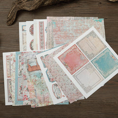 15pcs Paper Retro Pink Christmas Journal For DIY Gift For Women Adults