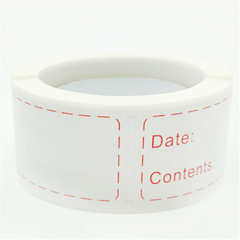 Reusable Freezer Labels for Food Storage Containers & Lids