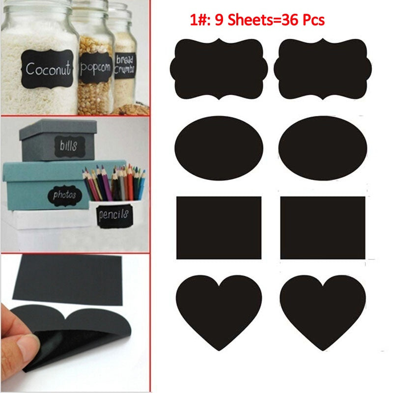 Vinyl Chalkboard Label Stickers Blackboard ChalkBoard Stickers Jar Labels
