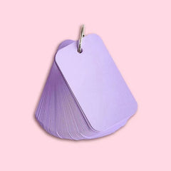 50pcs Colorful Blank Card Paper Set English Word Message Greetings Small Cards