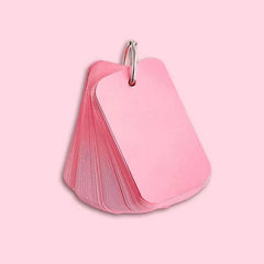 50pcs Colorful Blank Card Paper Set English Word Message Greetings Small Cards