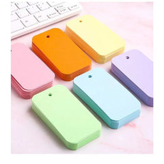 50pcs Colorful Blank Card Paper Set English Word Message Greetings Small Cards