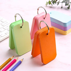 50pcs Colorful Blank Card Paper Set English Word Message Greetings Small Cards