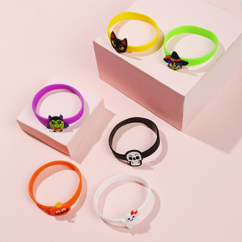 Halloween Cartoon Ghost Silicone Bracelet
