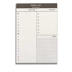 Minimalistic Desktop Calendar Notepad - 50 Sheets