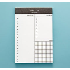 Minimalistic Desktop Calendar Notepad - 50 Sheets