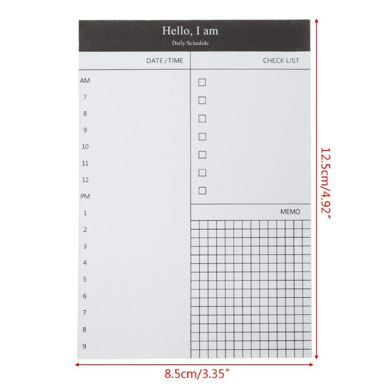 Minimalistic Desktop Calendar Notepad - 50 Sheets
