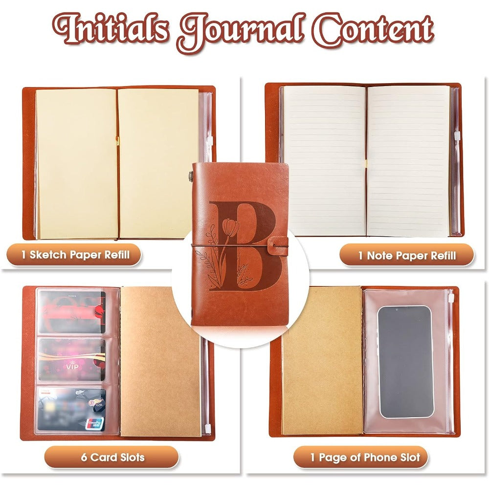 Vintage Leather Sketch Book Journal Notebook For Holiday