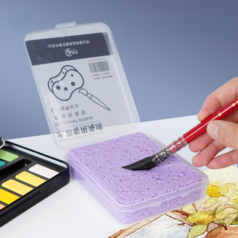 Watercolor Painting Sponge Boxed Moisturizing Water Chalk Sponge Tool