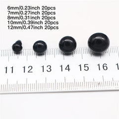 100pcs Plastic Safety Eyes for Bear Dolls Puppets Plush Animals