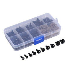 100pcs Plastic Safety Eyes for Bear Dolls Puppets Plush Animals