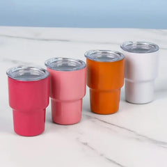 2oz Mini Mug Stainless Steel Shot Glass with Lid
