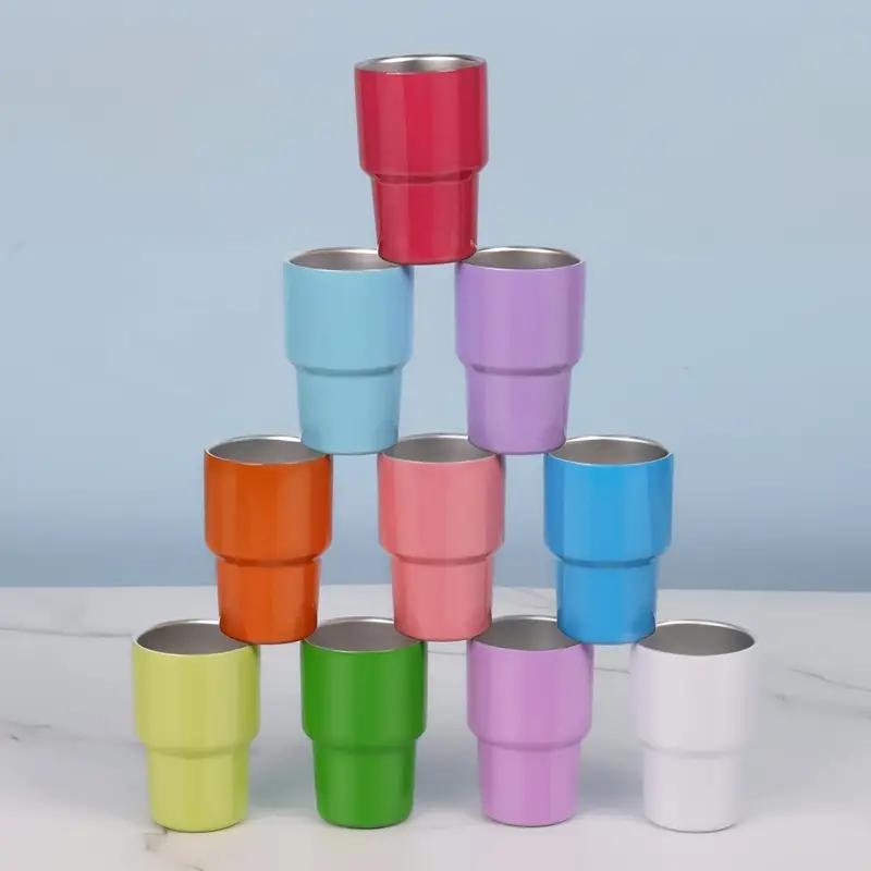 2oz Mini Mug Stainless Steel Shot Glass with Lid