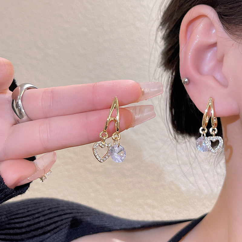 Love Heart Earrings Female Earrings Gift