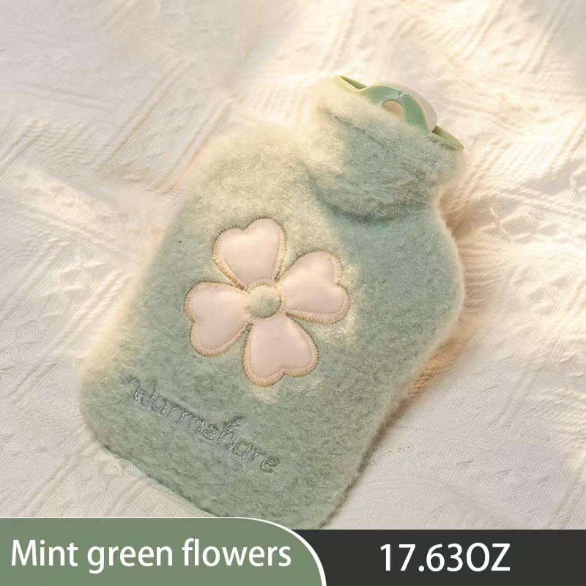 Plush Covered Hot Water Bag Home Office Travel