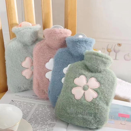 Plush Covered Hot Water Bag Home Office Travel