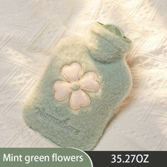Plush Covered Hot Water Bag Home Office Travel