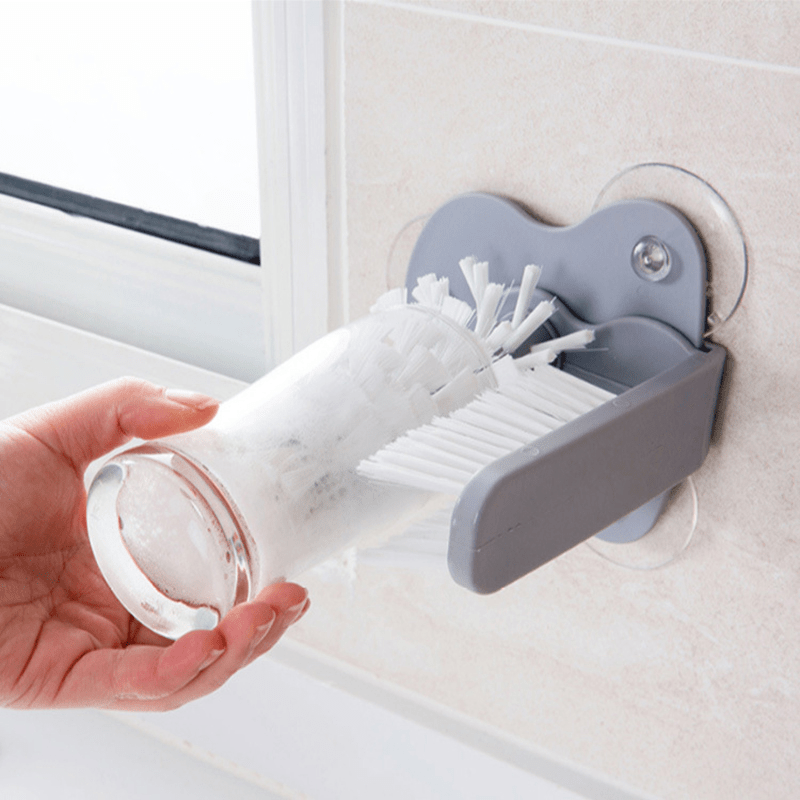 Glass Cleaner Bottles Brush Cup Cleaning Brush Kitchen Glass Washing Brush
