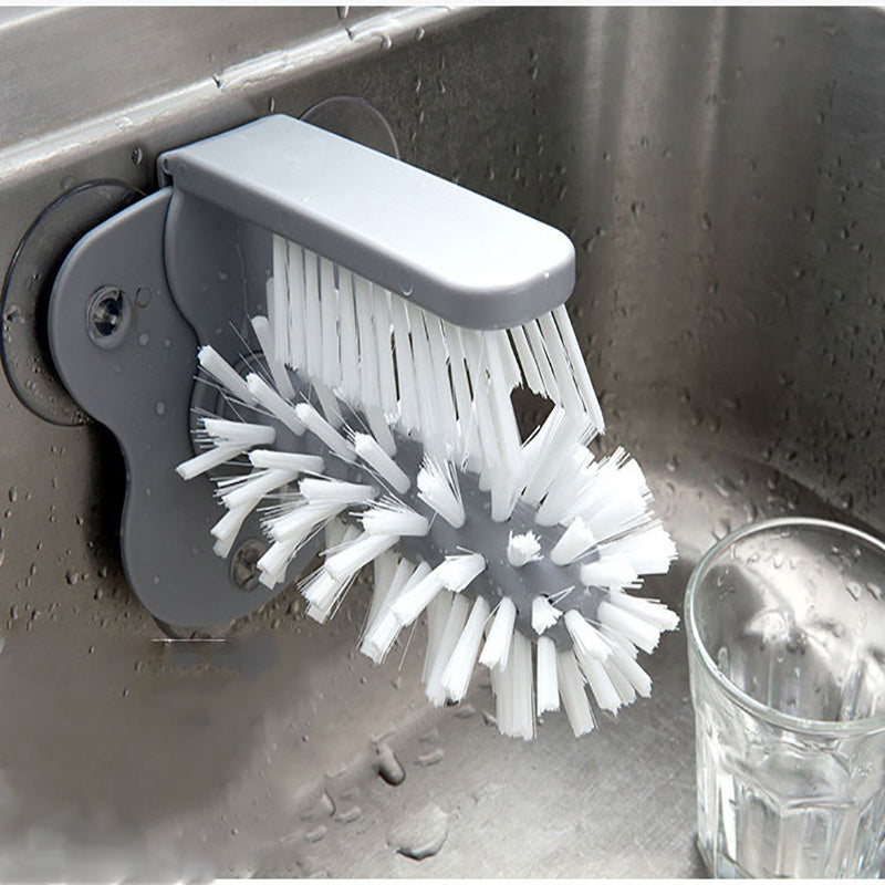 Glass Cleaner Bottles Brush Cup Cleaning Brush Kitchen Glass Washing Brush