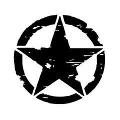 Motorcycle Star Pattern Vinyl Sticker