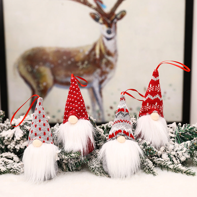 Knitted Wool Forest Man Doll Christmas Tree Decoration