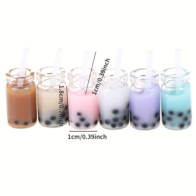 6Pcs Doll House Tea With Milk Cups Food Drink Beverage Toy Decoration