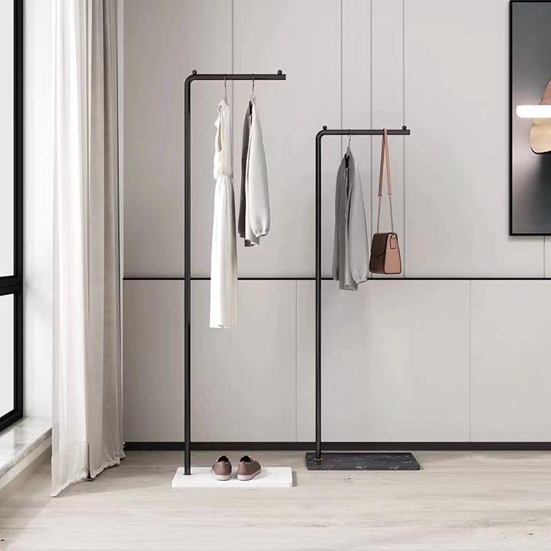 Metal Coat Rack Freestanding Marble Base Entryway Coats Hanger Stand Hooks