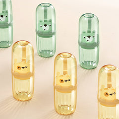 Cartoon Portable Toothbrush Container Cup