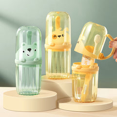 Cartoon Portable Toothbrush Container Cup