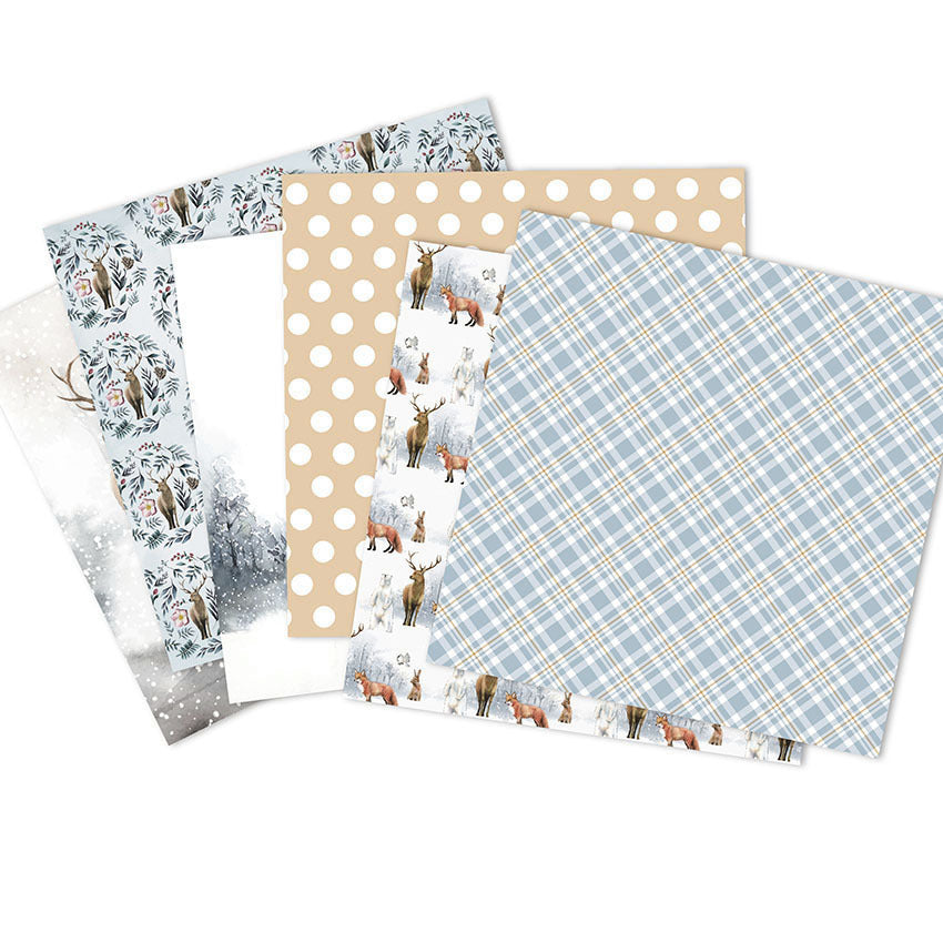 24 Sheets Christmas Pattern DIY Scrapbook Paper