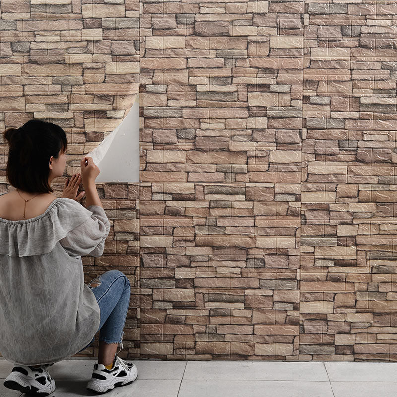 10pcs 3D Foam Wall Stickers Waterproof TV Background Decor