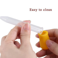 5ml Silicone Liquid Droppers With Bulb Tip Clear Eye Dropper