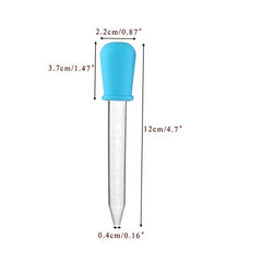 5ml Silicone Liquid Droppers With Bulb Tip Clear Eye Dropper