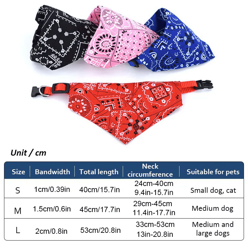 Adjustable Pet Triangle Towel Cat Dog Scarf