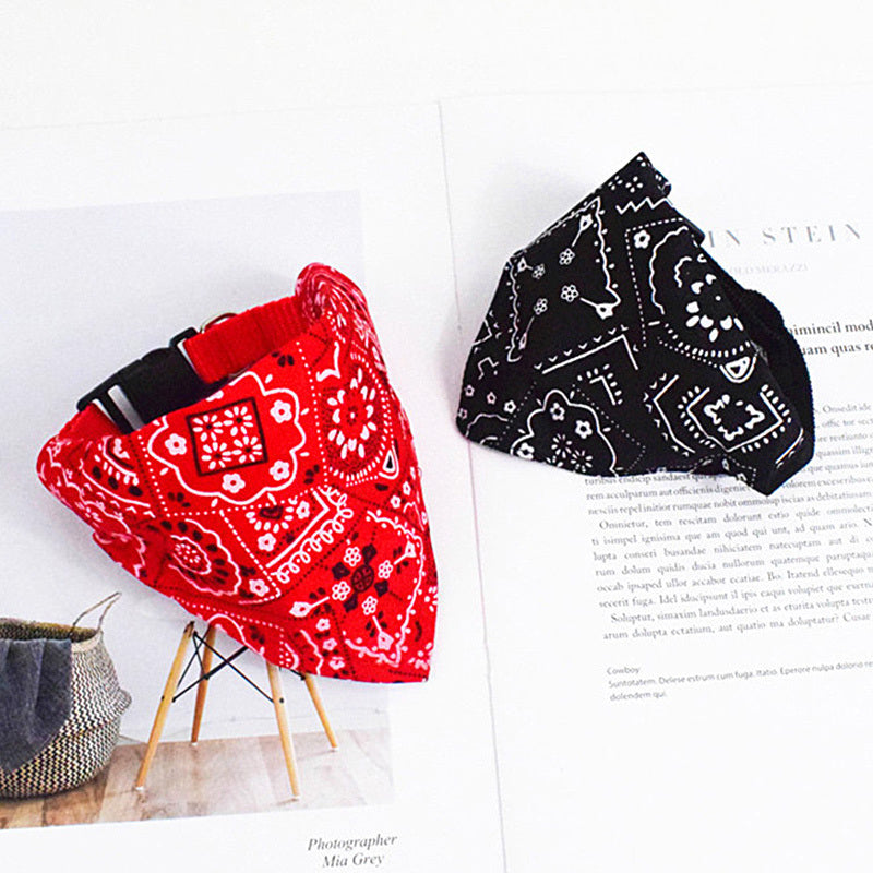 Adjustable Pet Triangle Towel Cat Dog Scarf