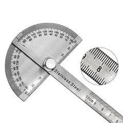 Stainless Steel 180&deg; Protractor Measuring Square Gauge 100mm