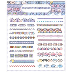 10 Sheets Cartoon Coil Stickers for DIY Decoration