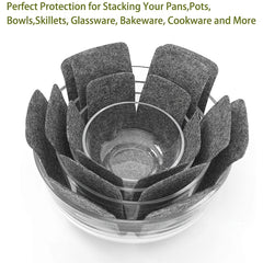 Pot Pan Protectors 12pcs 3 Sizes Stacking Pan Separators