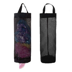 2pcs Outdoor Plastic Bag Holder Grocery Bag Rack Net Hanging Storage Bag