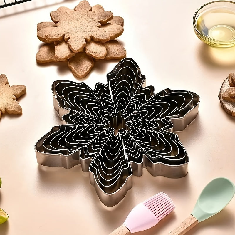 Snowflake Cookie Cutter Stainless Steel DIY Baking Tool