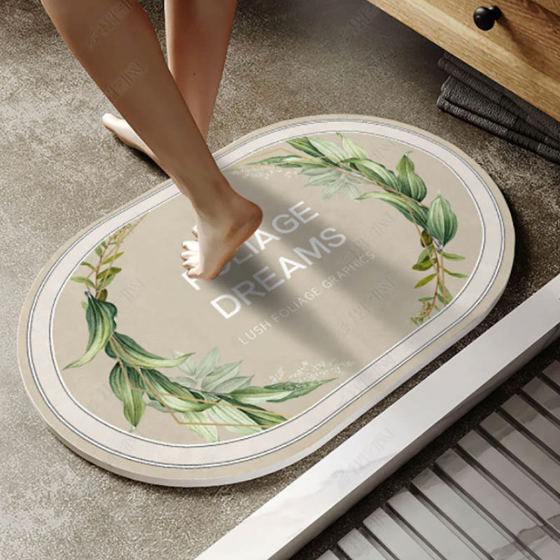 1pc Absorbent Floor Mat Non-slip Bathroom Entrance Mat
