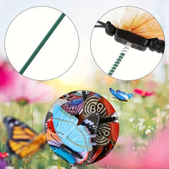 25pcs Glow In The Dark Luminous Butterfly Stakes Garden Lawn Decoration