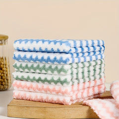10pcs Cleaning Rags Scouring Pads Dishcloths Thickened Dishcloths