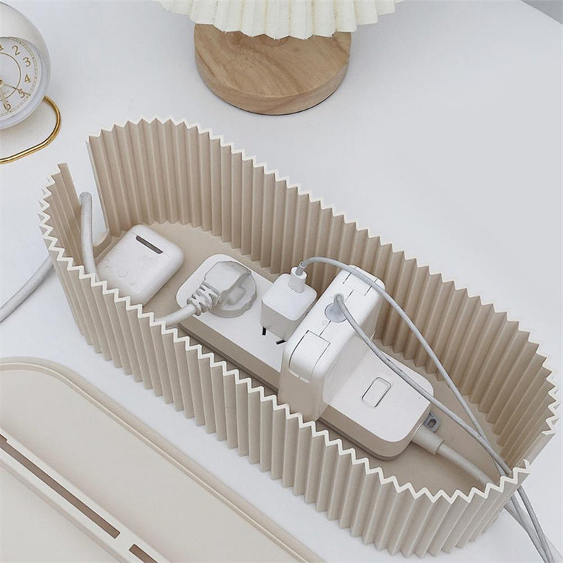 Nordic Plug Board Storage Box Cable Wire Organizer Case Socket